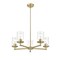 Z-Lite Thayer Chandelier, 5-Light, 26 In.W x 9.25 In.H, Luxe Gold/Clear 742-5LG - alternate 7